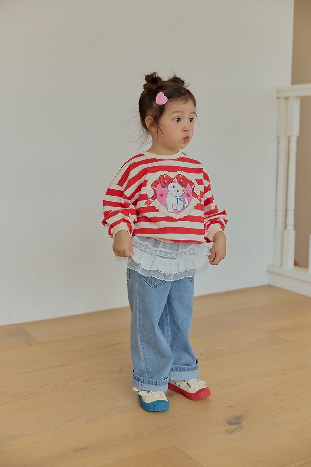 Sera - Korean Children Fashion - #kidzfashiontrend - Miyu Stripe Sweatshirt - 12