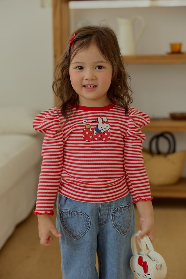 Sera - Korean Children Fashion - #kidzfashiontrend - Love Denim Pants - 6