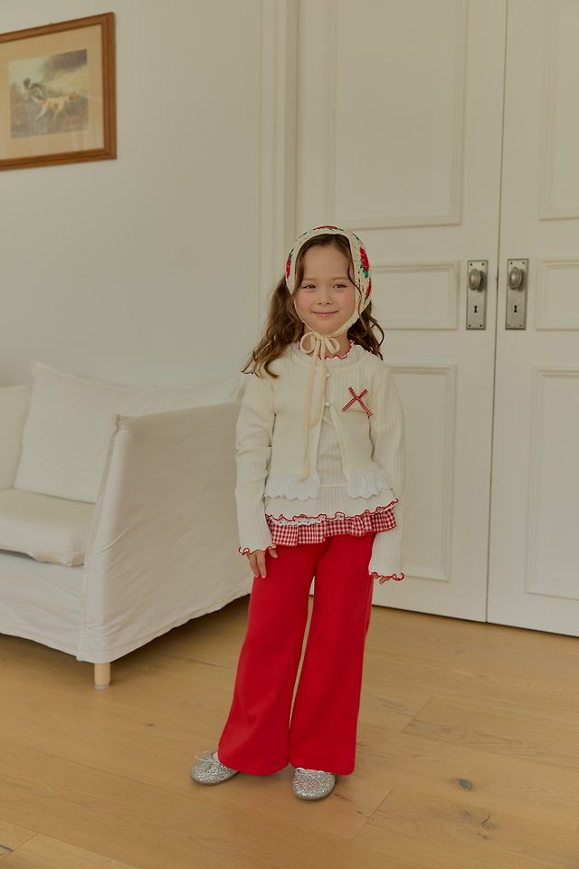 Sera - Korean Children Fashion - #littlefashionista - Frill Lace Cardigan Set - 8