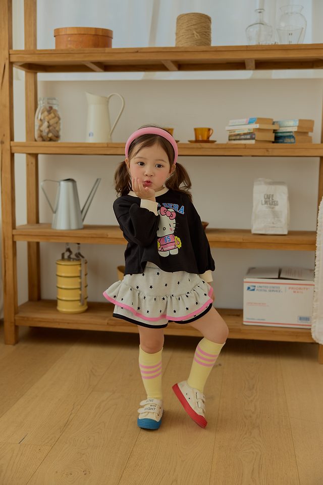 Sera - Korean Children Fashion - #magicofchildhood - Star Skirt Pants Set - 8