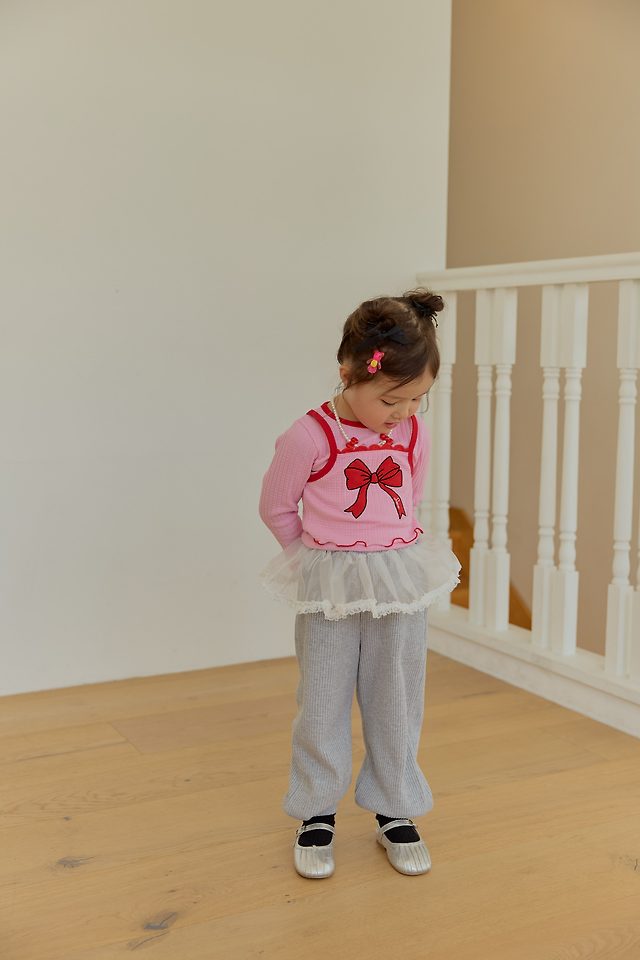Sera - Korean Children Fashion - #magicofchildhood - Waffle Lace Frill Pants - 10