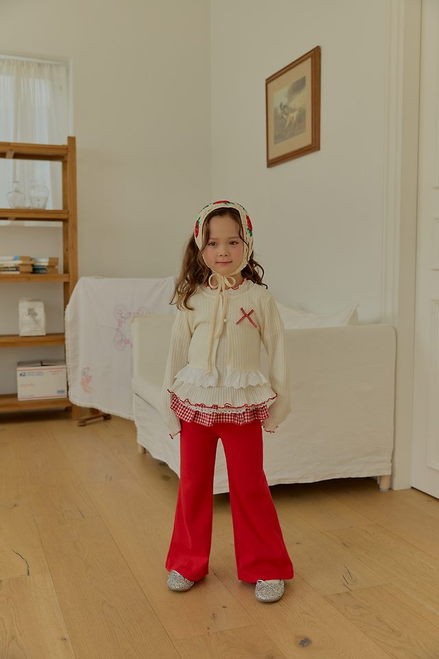 Sera - Korean Children Fashion - #minifashionista - Frill Lace Cardigan Set - 10