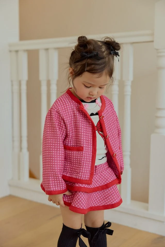 Sera - Korean Children Fashion - #minifashionista - Tweed Skirt - 7