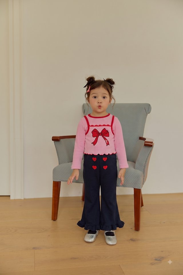 Sera - Korean Children Fashion - #minifashionista - Ribbon Layered Tee - 5