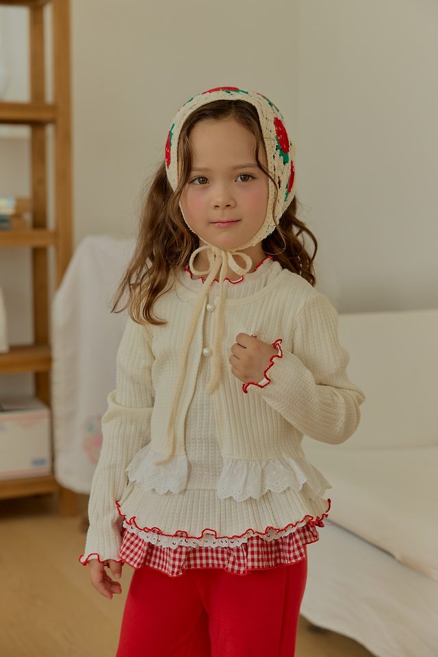Sera - Korean Children Fashion - #prettylittlegirls - Frill Lace Cardigan Set - 11