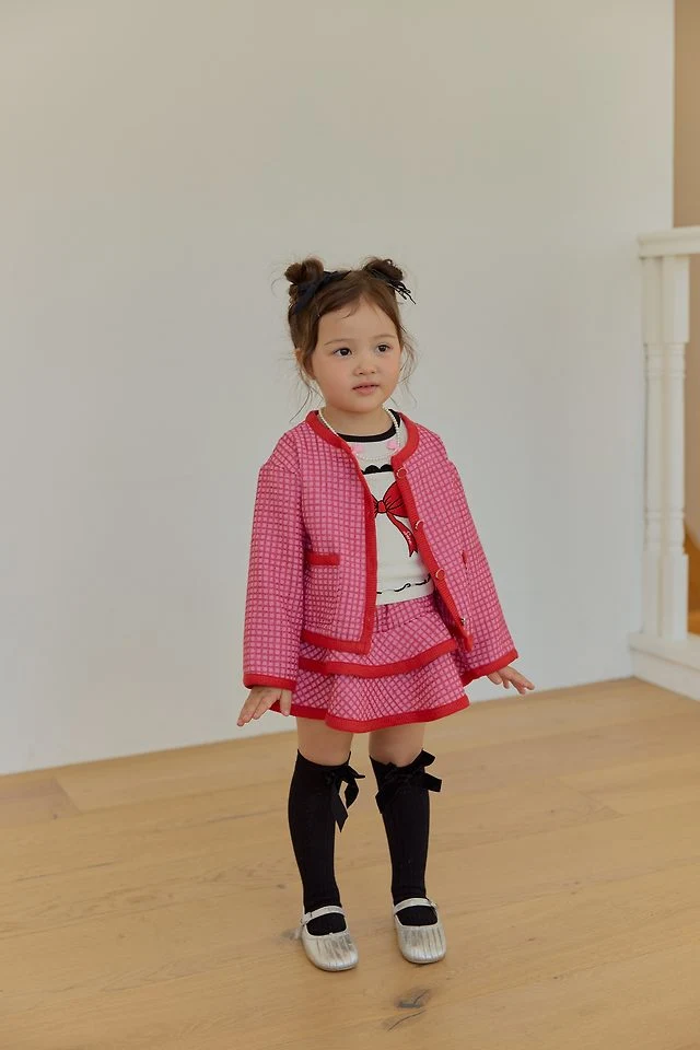 Sera - Korean Children Fashion - #minifashionista - Tweed Jacket - 4