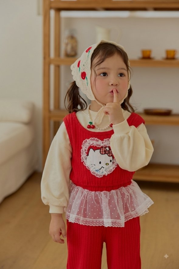 Sera - Korean Children Fashion - #todddlerfashion - Charlotte Jacquard Pants - 6