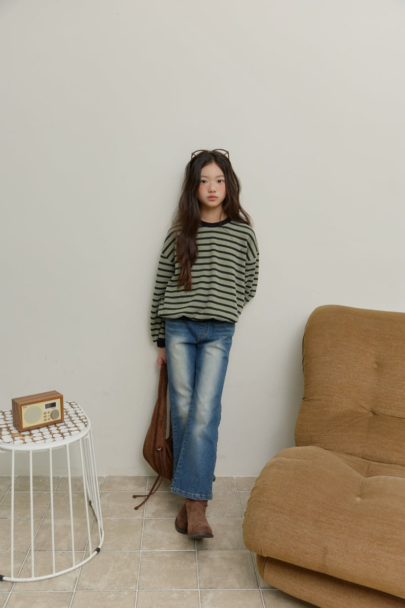 Sm2 - Korean Children Fashion - #Kfashion4kids - Span Bootscut Denim Pants - 7