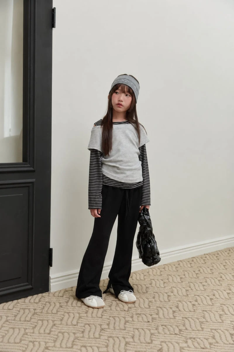 Sm2 - Korean Children Fashion - #childofig - Shoulder Slit Layered Tee - 12