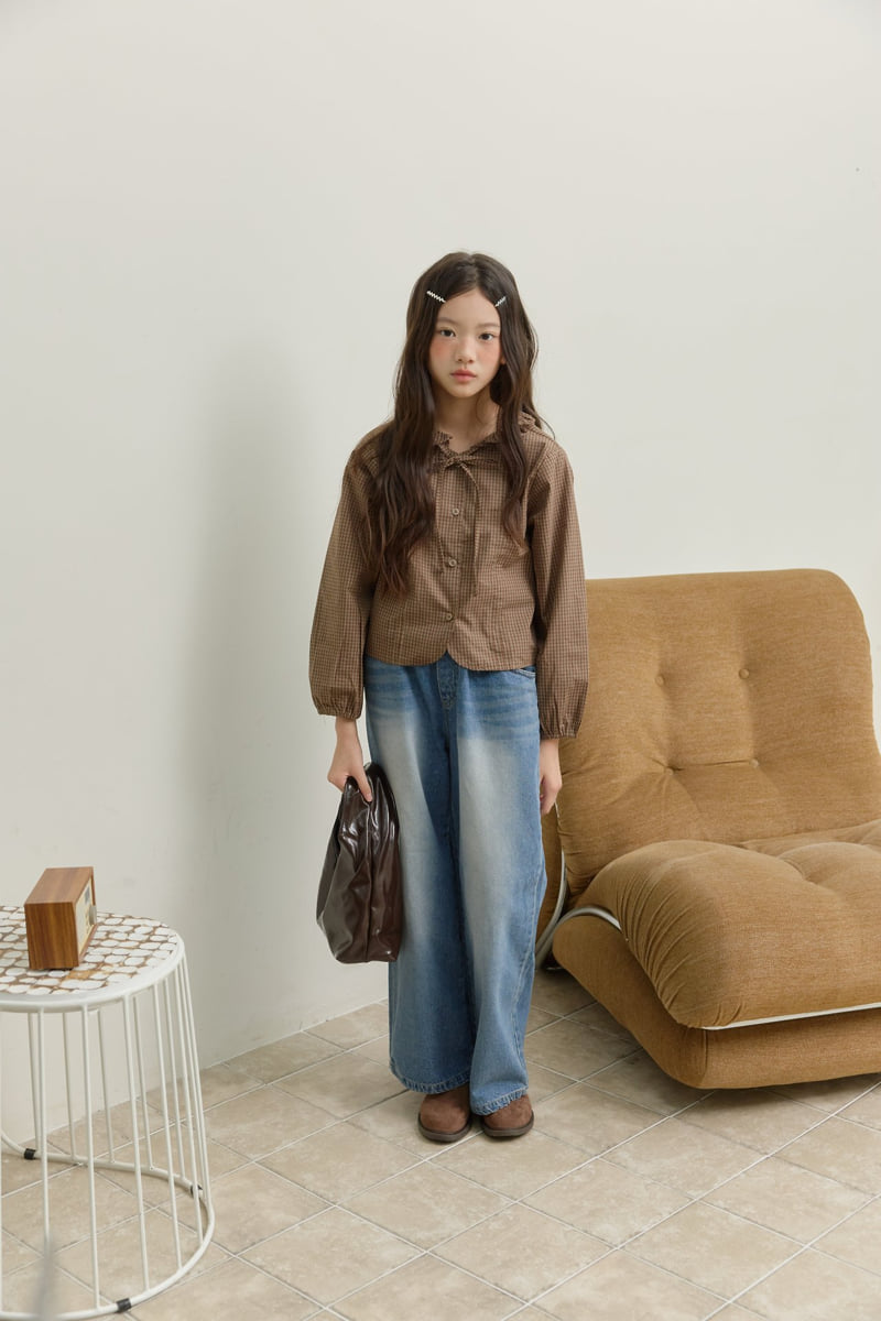 Sm2 - Korean Children Fashion - #childofig - Pintuck Collar Blouse - 5
