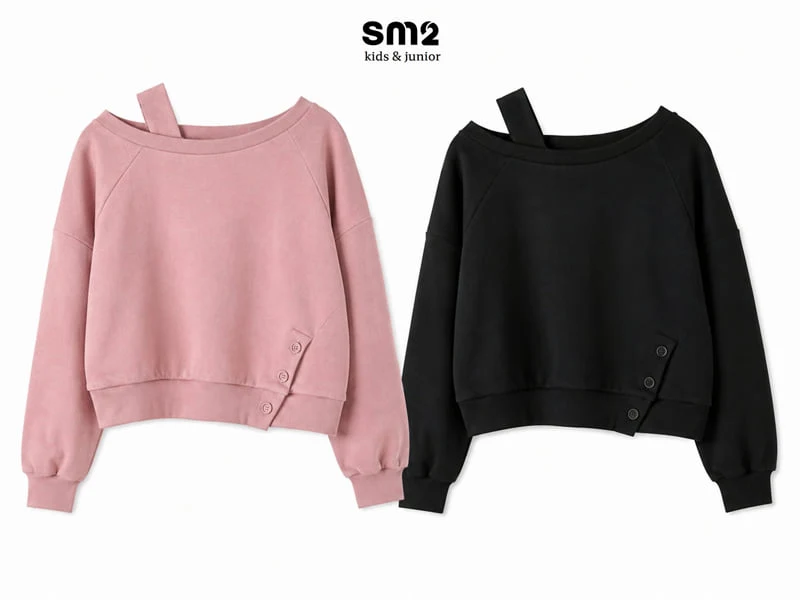 Sm2 - Korean Children Fashion - #childrensboutique - Lovely Shoulder Sweatshirts - 8