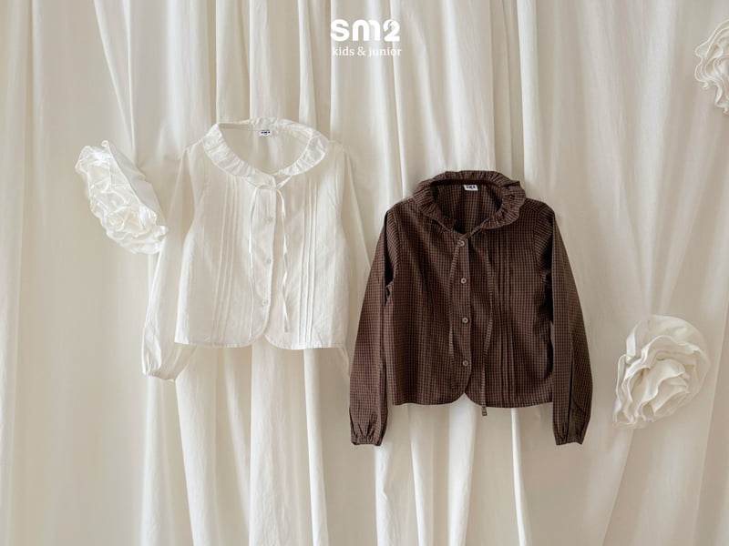 Sm2 - Korean Children Fashion - #designkidswear - Pintuck Collar Blouse - 8
