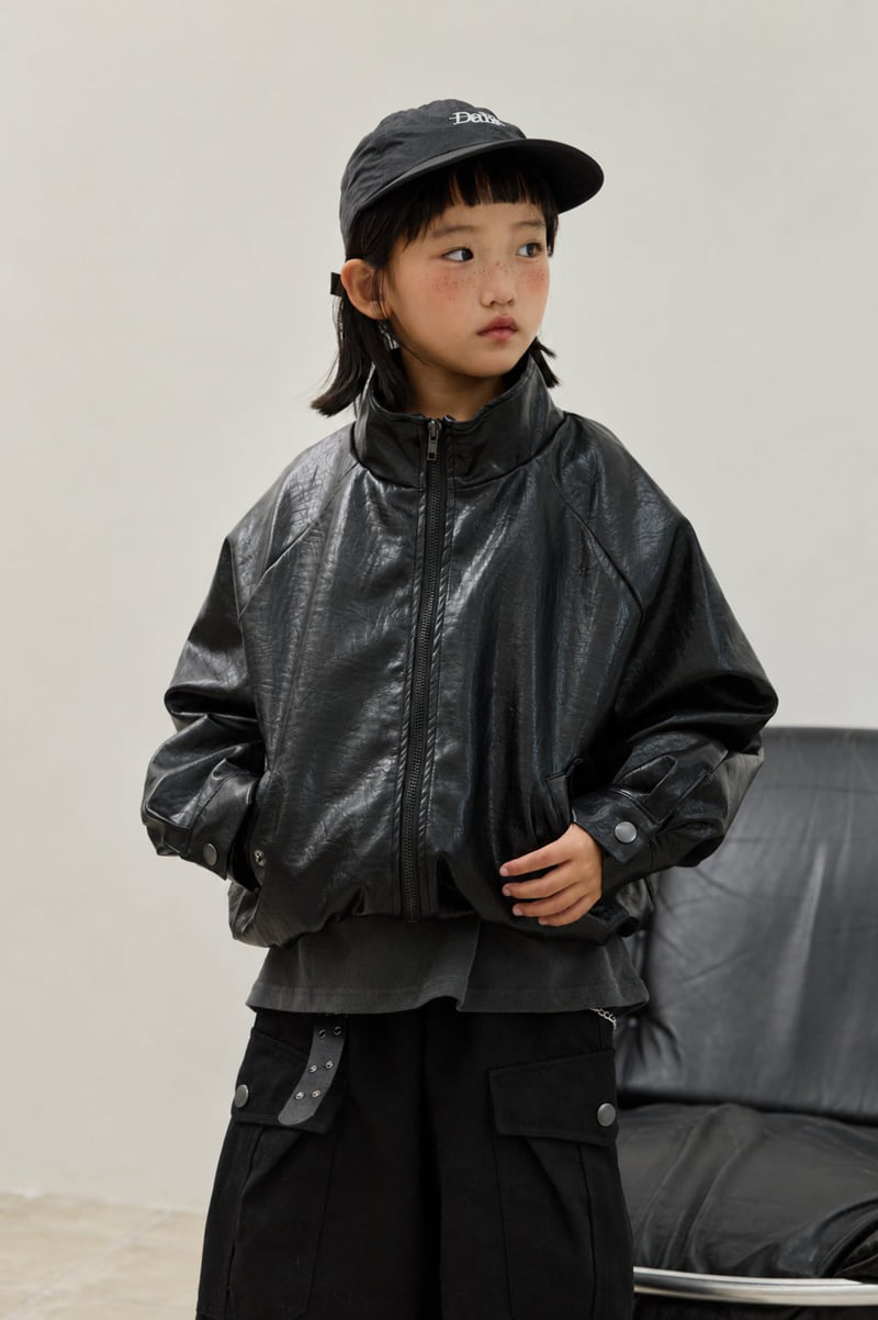 Sm2 - Korean Children Fashion - #discoveringself - Blouson Leather Jacket - 6