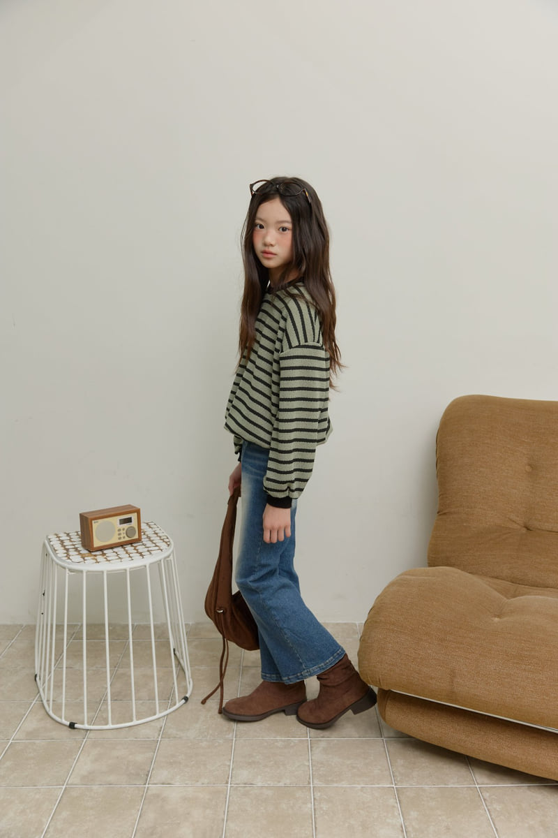 Sm2 - Korean Children Fashion - #fashionkids - Span Bootscut Denim Pants - 3