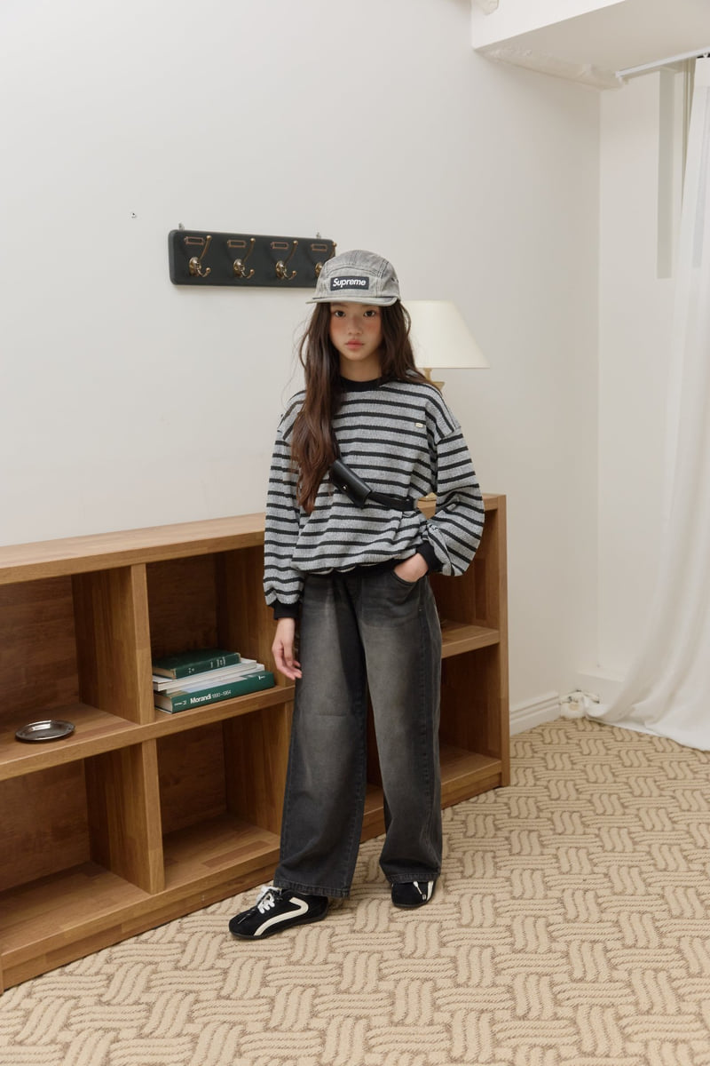 Sm2 - Korean Children Fashion - #kidsshorts - Wide Denim Pants - 6
