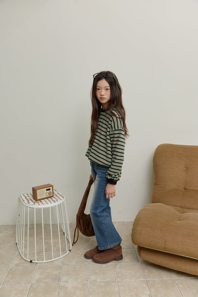 Sm2 - Korean Children Fashion - #fashionkids - Span Bootscut Denim Pants - 4