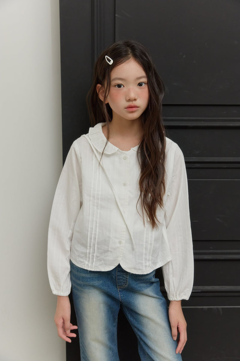 Sm2 - Korean Children Fashion - #kidsshorts - Pintuck Collar Blouse - 11