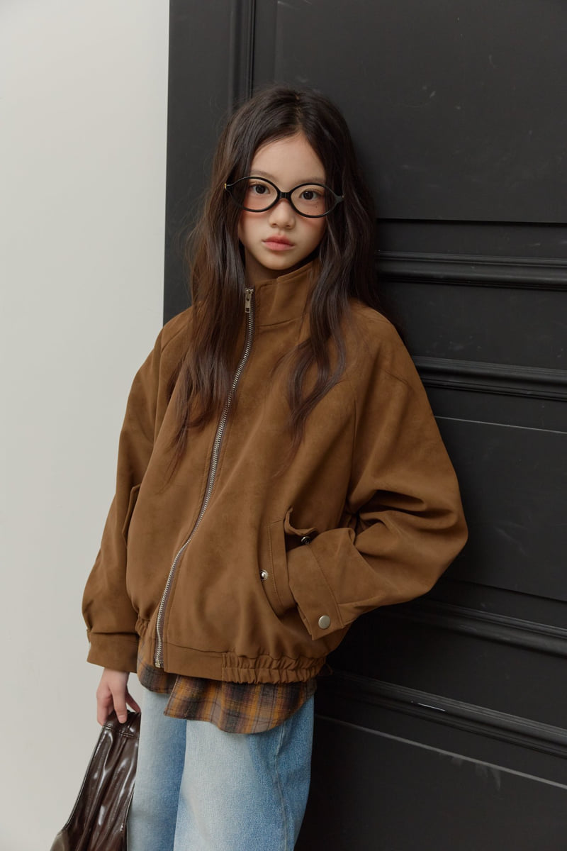 Sm2 - Korean Children Fashion - #kidsstore - Blouson Suede Jacket - 2