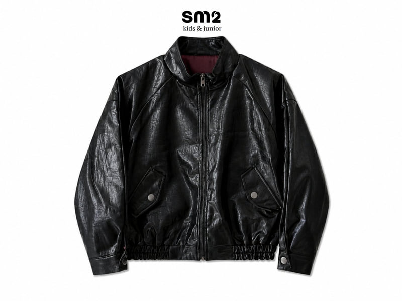 Sm2 - Korean Children Fashion - #kidsstore - Blouson Leather Jacket - 9