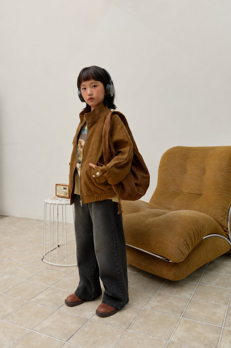Sm2 - Korean Children Fashion - #kidzfashiontrend - Blouson Suede Jacket - 3