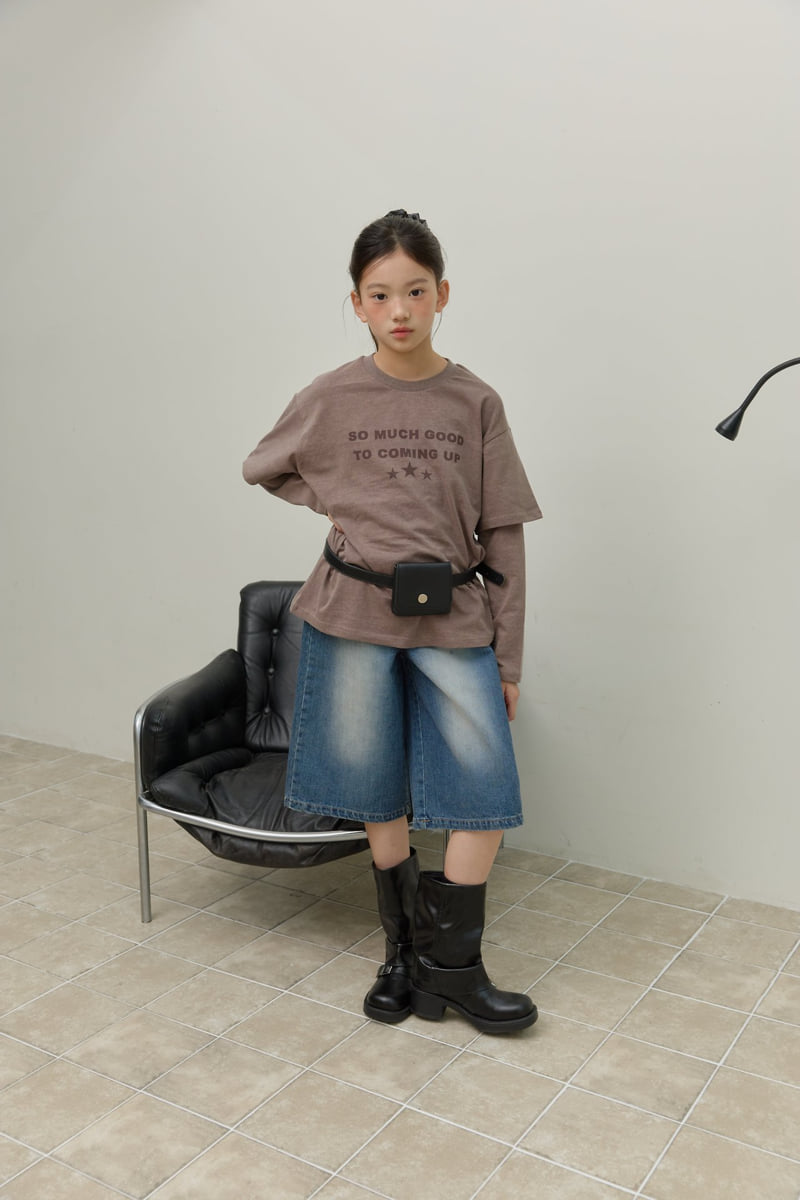 Sm2 - Korean Children Fashion - #kidzfashiontrend - Denim Bermuda Pants - 6