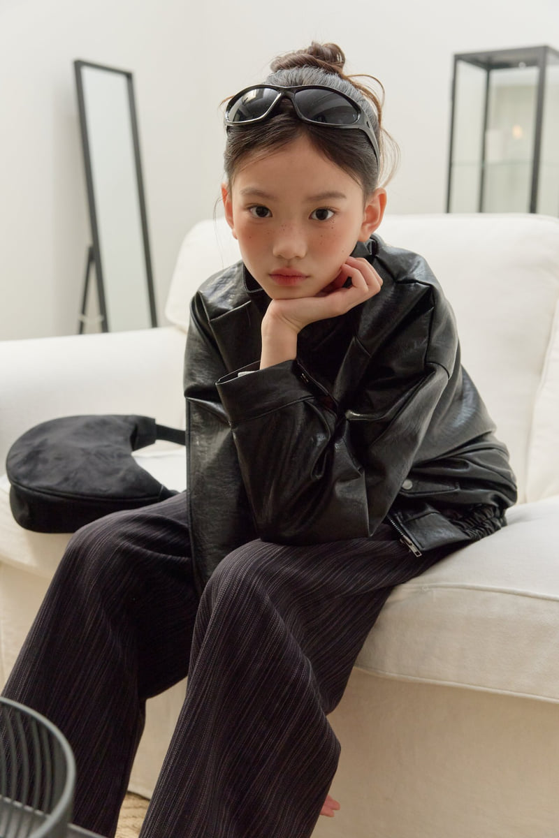Sm2 - Korean Children Fashion - #kidzfashiontrend - Pin Stripe Life Denim Pants - 5