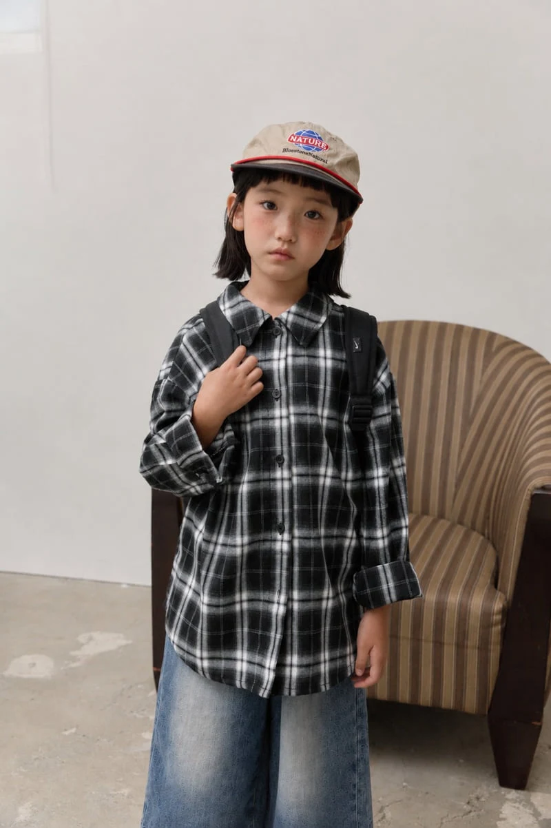 Sm2 - Korean Children Fashion - #kidsstore - Overfit Check Shirt - 4