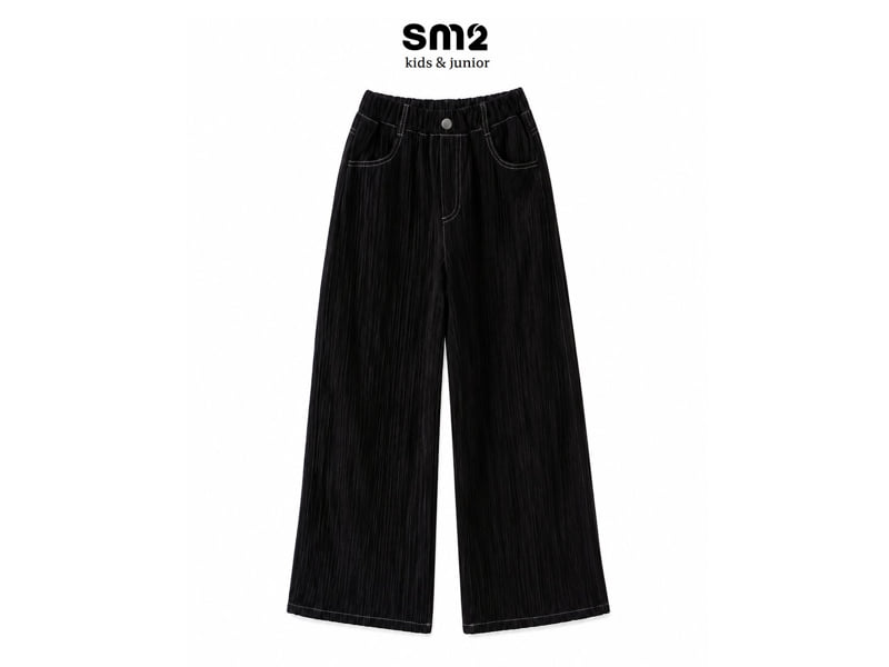 Sm2 - Korean Children Fashion - #littlefashionista - Pin Stripe Life Denim Pants - 7