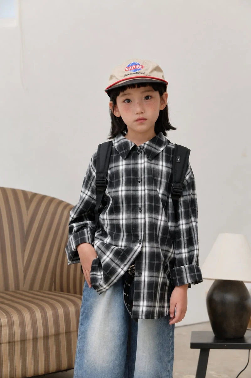 Sm2 - Korean Children Fashion - #littlefashionista - Overfit Check Shirt - 6