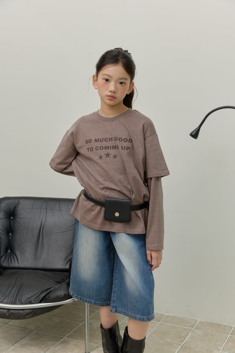 Sm2 - Korean Children Fashion - #littlefashionista - Pigment Layered Tee - 2