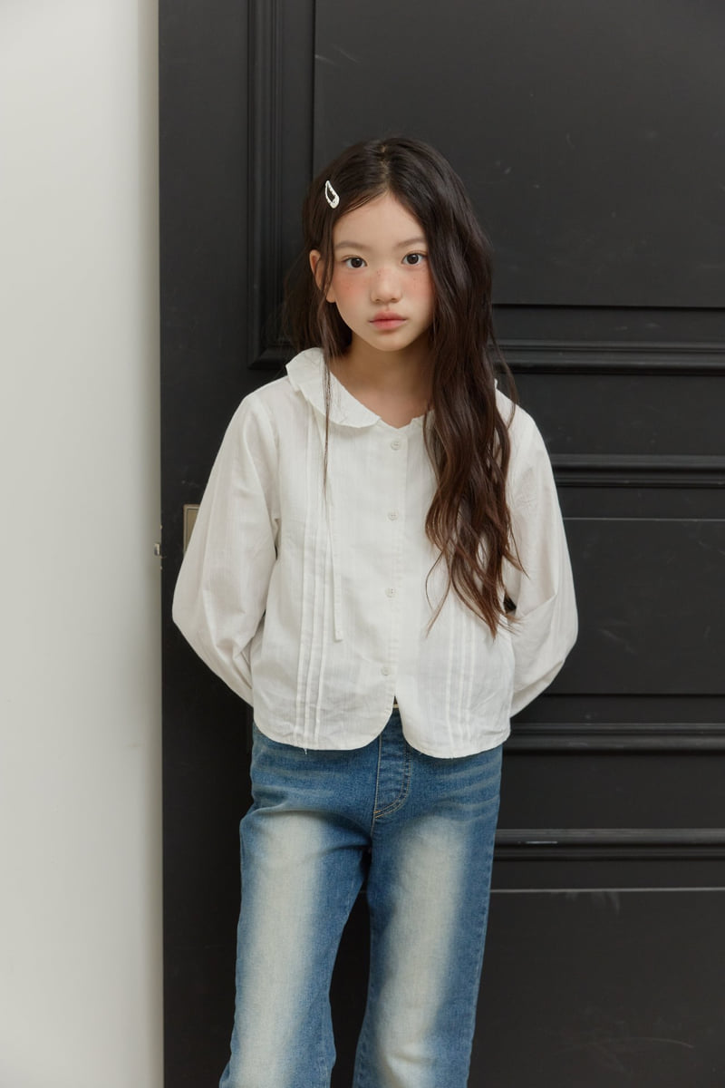 Sm2 - Korean Children Fashion - #magicofchildhood - Pintuck Collar Blouse - 2