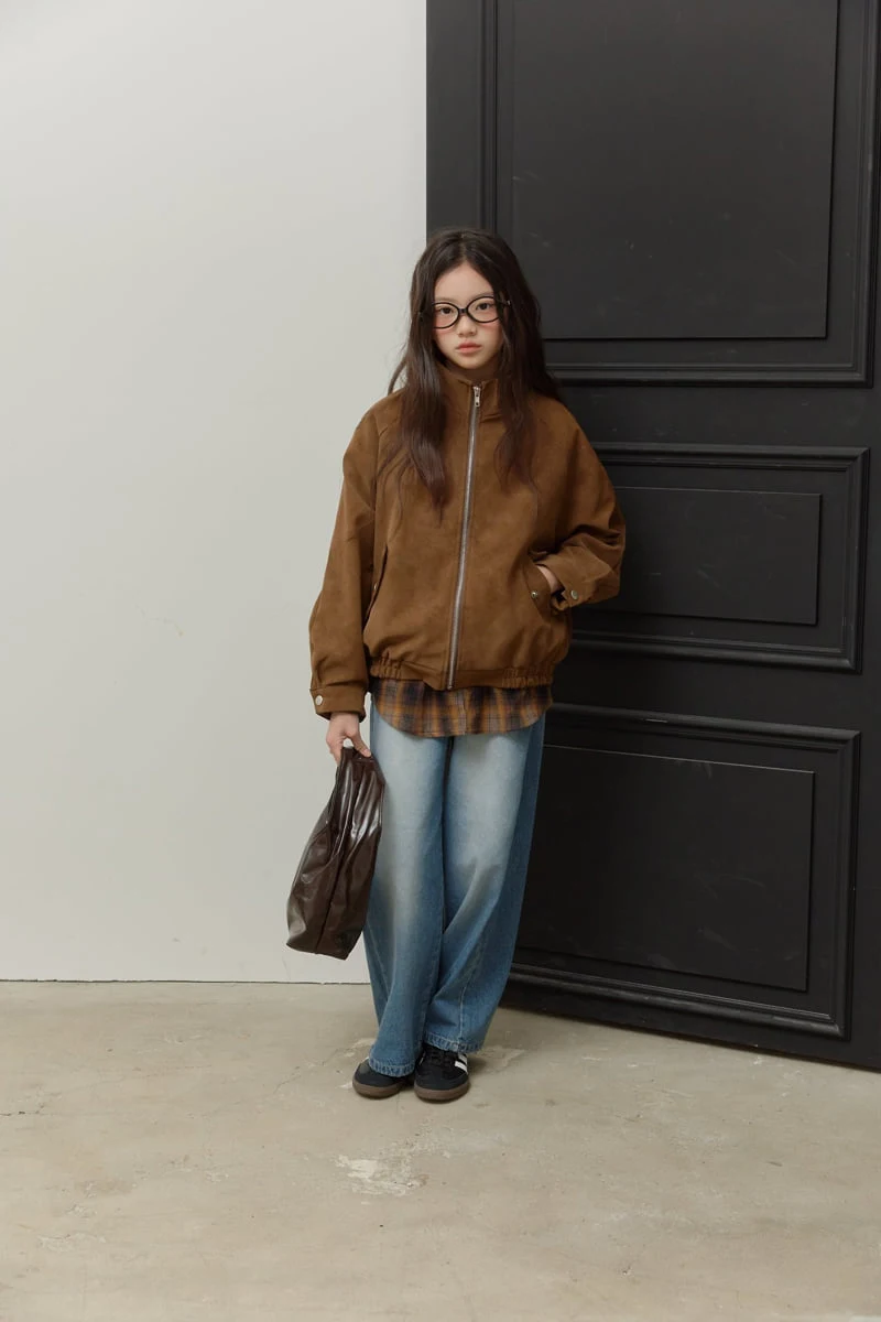Sm2 - Korean Children Fashion - #minifashionista - Wide Denim Pants - 12