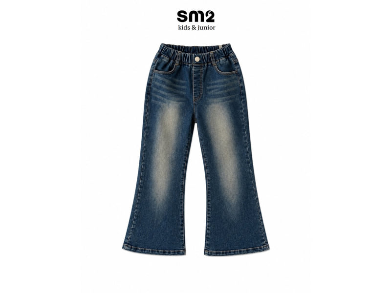 Sm2 - Korean Children Fashion - #minifashionista - Span Bootscut Denim Pants - 10