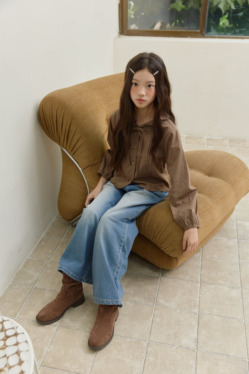 Sm2 - Korean Children Fashion - #minifashionista - Pintuck Collar Blouse - 3