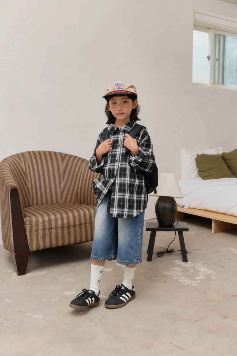 Sm2 - Korean Children Fashion - #prettylittlegirls - Overfit Check Shirt - 9