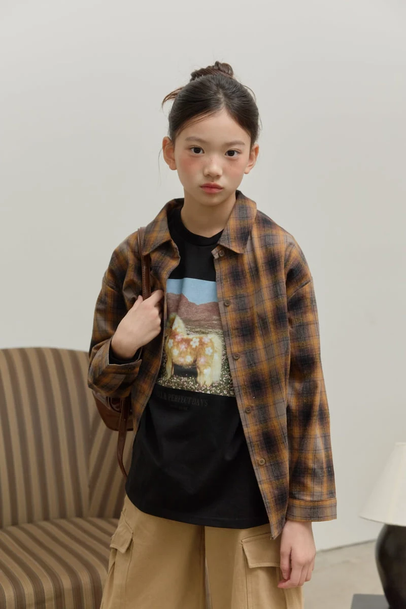 Sm2 - Korean Children Fashion - #stylishchildhood - Overfit Check Shirt - 12