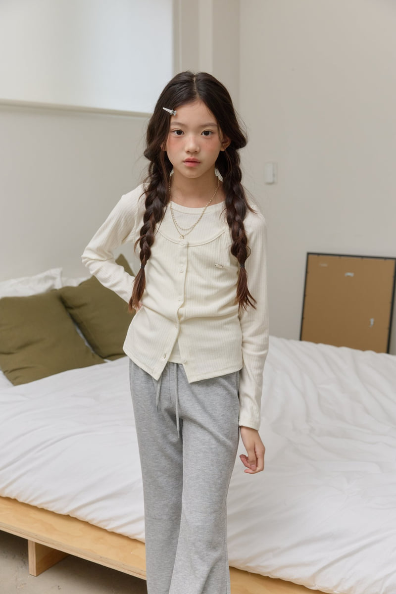 Sm2 - Korean Children Fashion - #todddlerfashion - Rib Layered Tee - 9