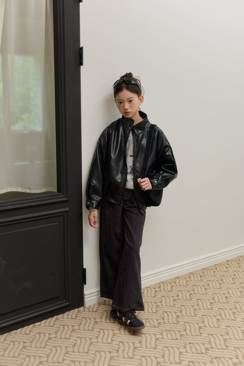 Sm2 - Korean Children Fashion - #toddlerclothing - Pin Stripe Life Denim Pants - 12