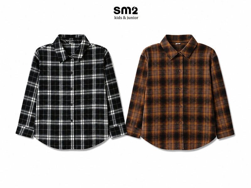 Sm2 - Korean Children Fashion - #toddlerclothing - Overfit Check Shirt - 11