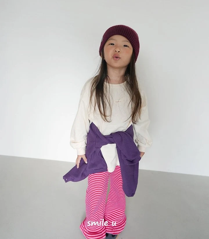 Smile U - Korean Children Fashion - #Kfashion4kids - Bibi Stripe Bootscut Pants - 11