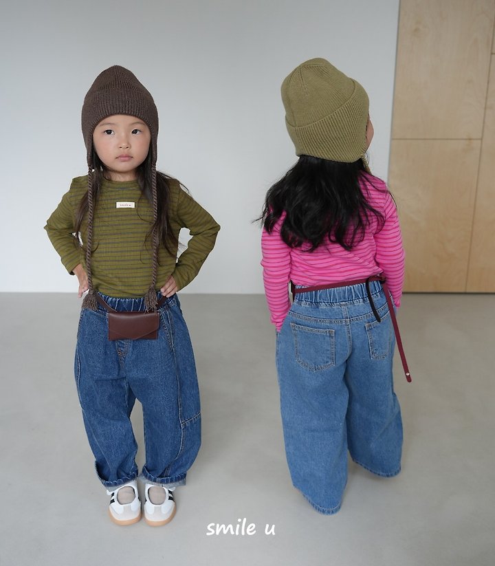 Smile U - Korean Children Fashion - #childofig - Bonny Stripe Tee - 6