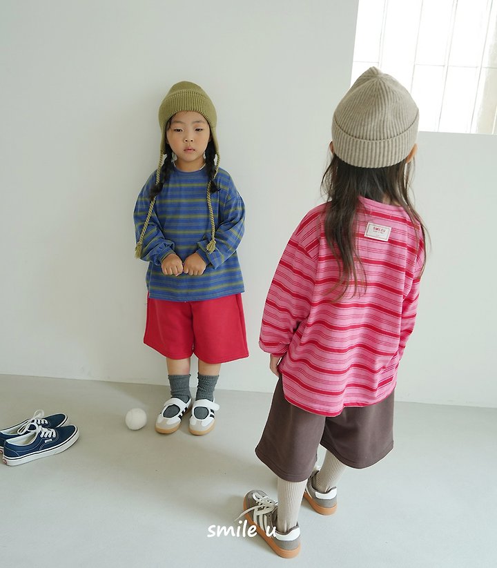 Smile U - Korean Children Fashion - #childofig - Pigment Stripe Tee - 6