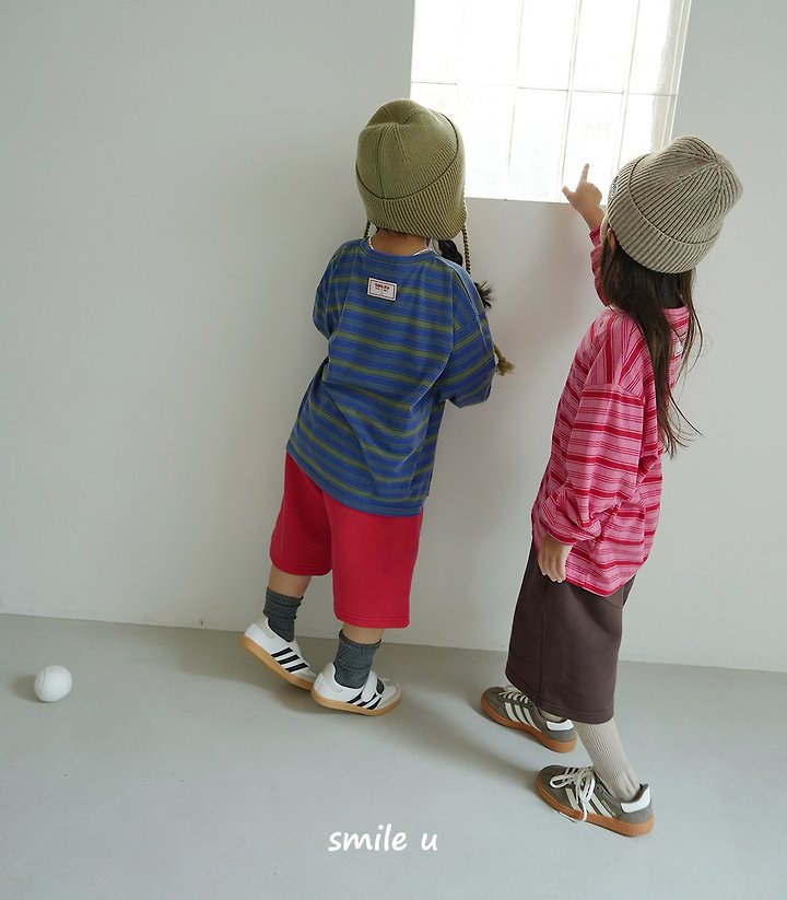 Smile U - Korean Children Fashion - #childofig - Pigment Stripe Tee - 7