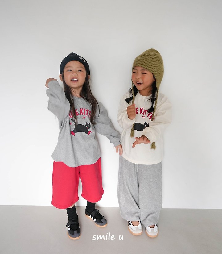Smile U - Korean Children Fashion - #childofig - Cat Tee - 6