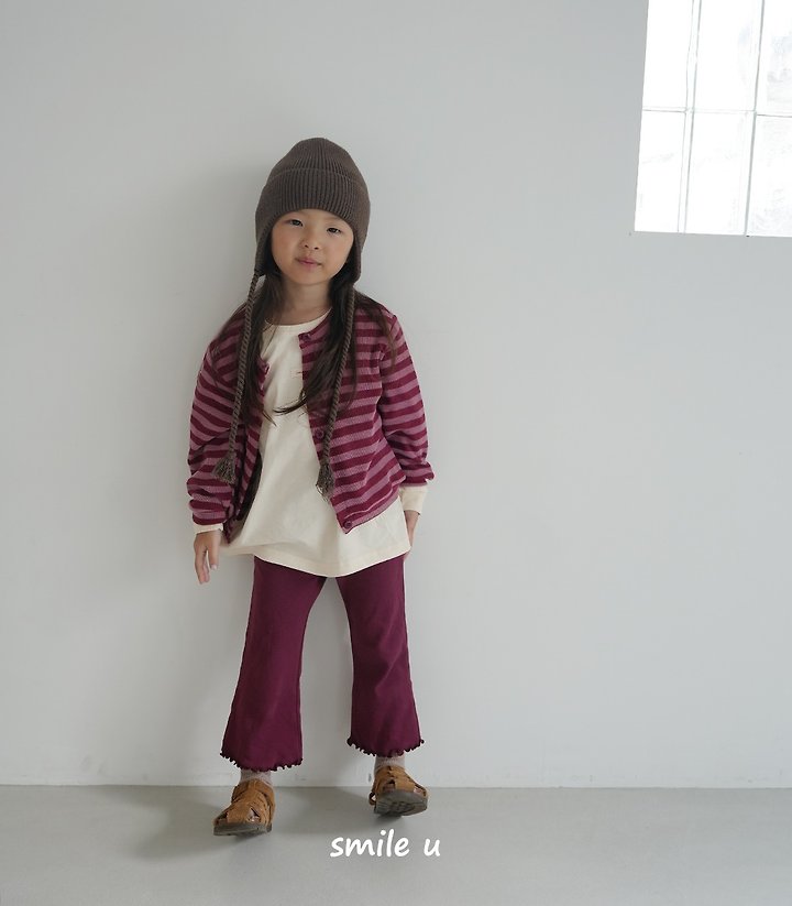Smile U - Korean Children Fashion - #childofig - Bootscut Pants - 6