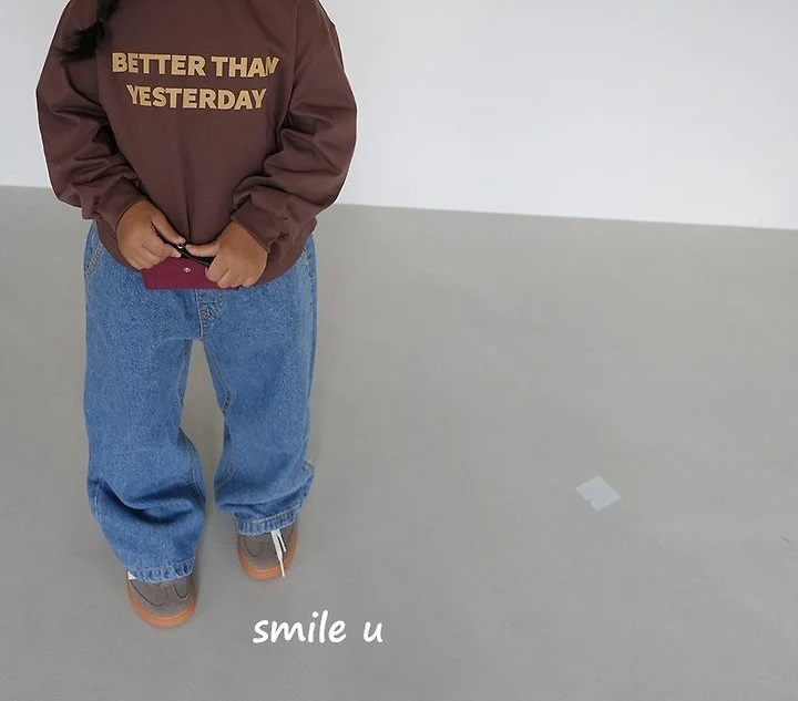Smile U - Korean Children Fashion - #childofig - Basic Denim Pants - 6