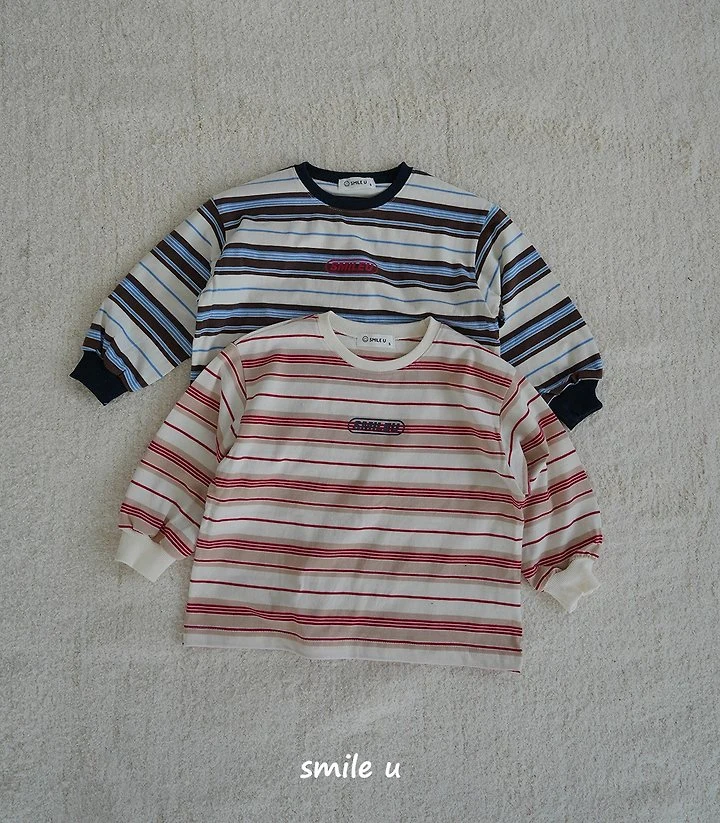 Smile U - Korean Children Fashion - #childofig - Ricky Stripe Tee