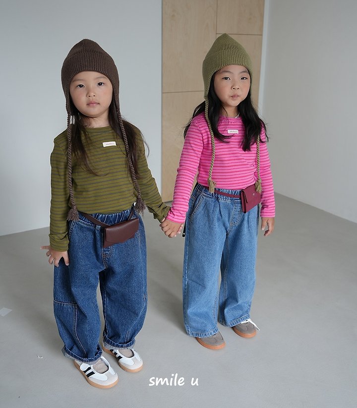 Smile U - Korean Children Fashion - #childrensboutique - Bonny Stripe Tee - 7