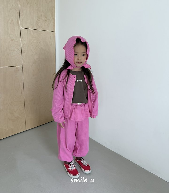 Smile U - Korean Children Fashion - #designkidswear - Waffle Cardigan - 3