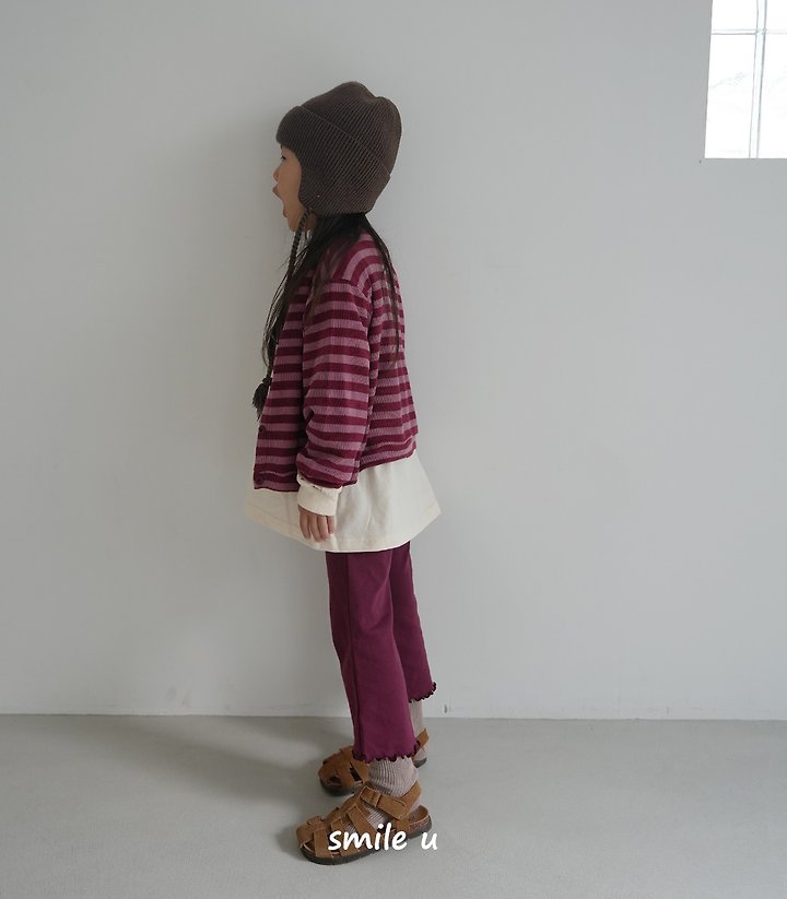 Smile U - Korean Children Fashion - #designkidswear - Bootscut Pants - 9